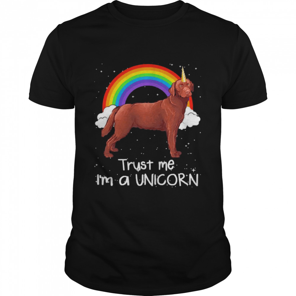 Rainbow Blue Merle Dane Trust Me I’m A Unicorn Dog Shirt