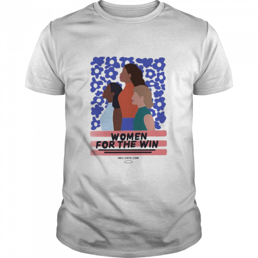 The Democrats Merch Store Women For The Win Iwillvote Shirt