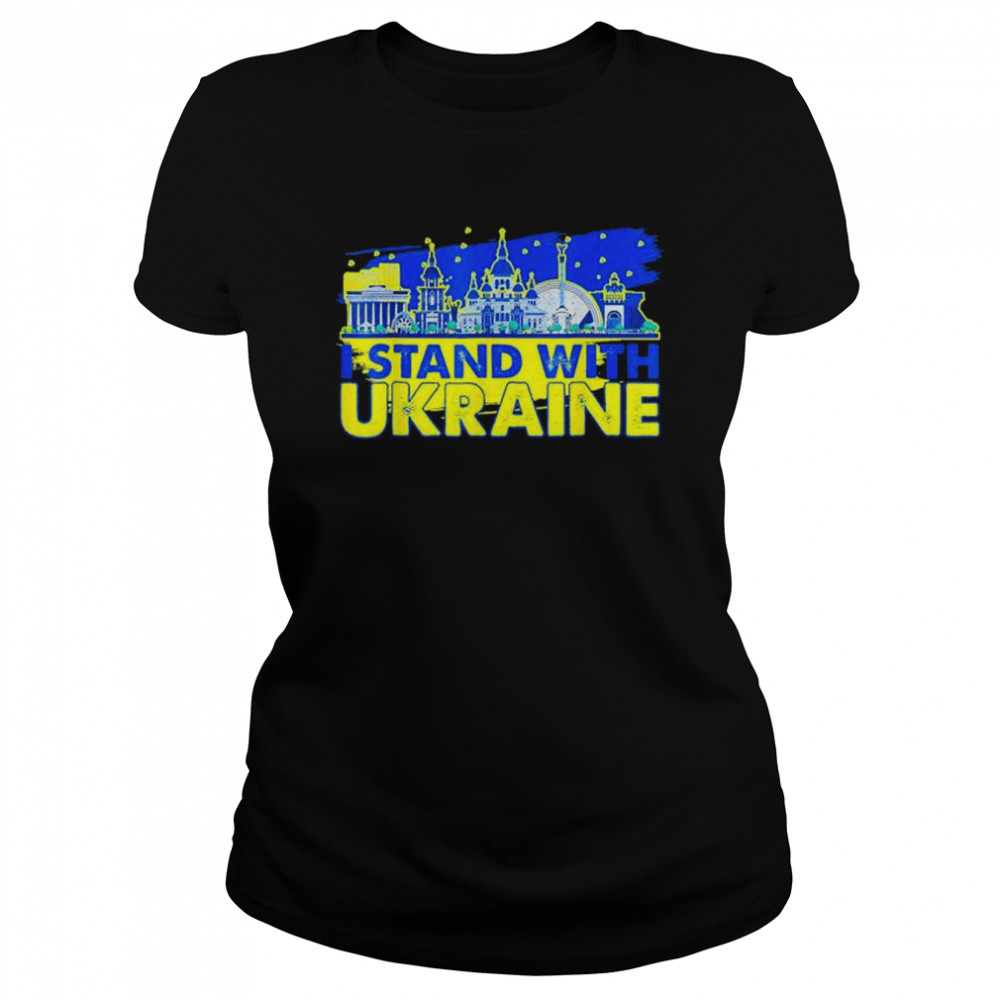 Ukrainians Stand With Ukraine Ukrainian Landmark Love Ukraine shirt Classic Women's T-shirt