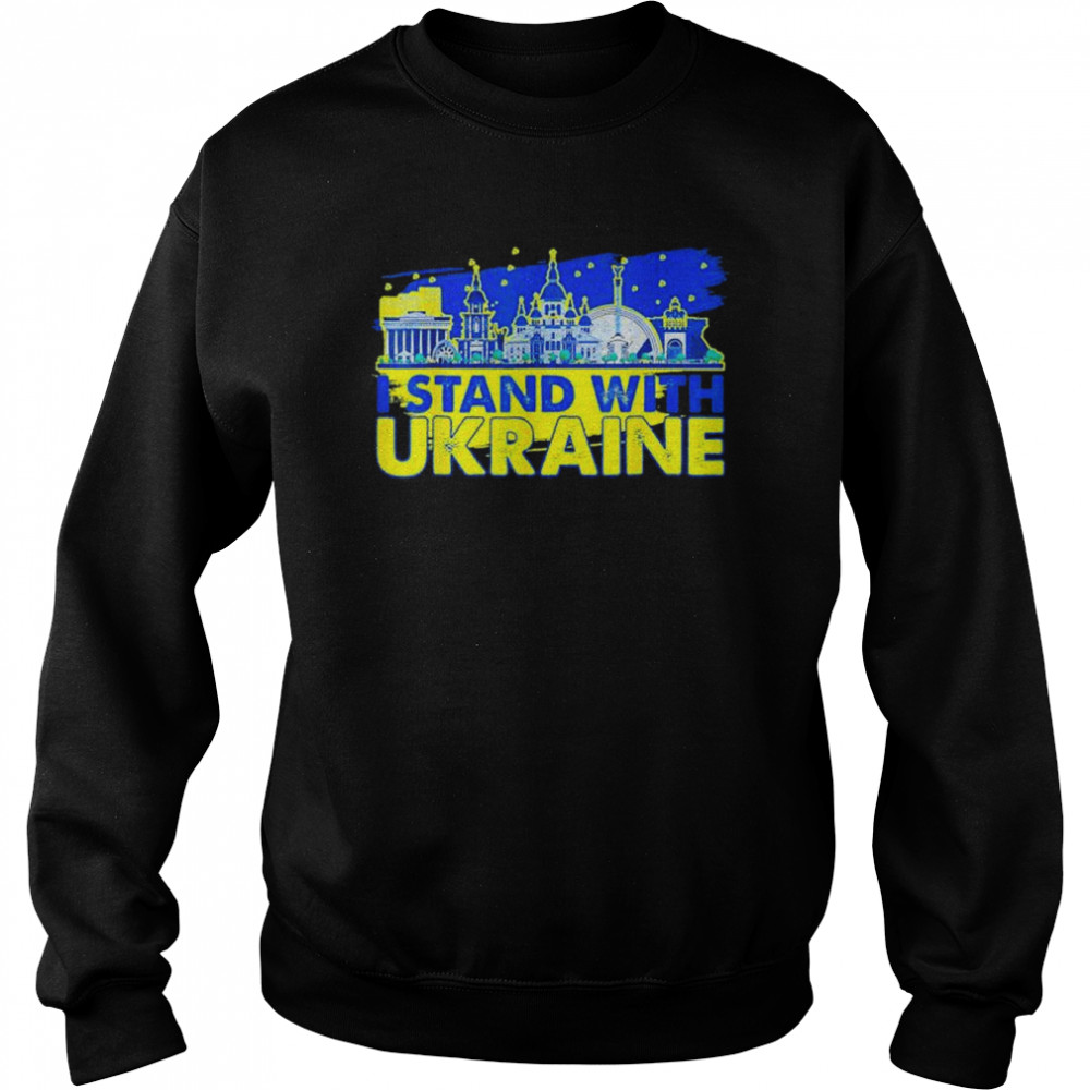 Ukrainians Stand With Ukraine Ukrainian Landmark Love Ukraine shirt Unisex Sweatshirt