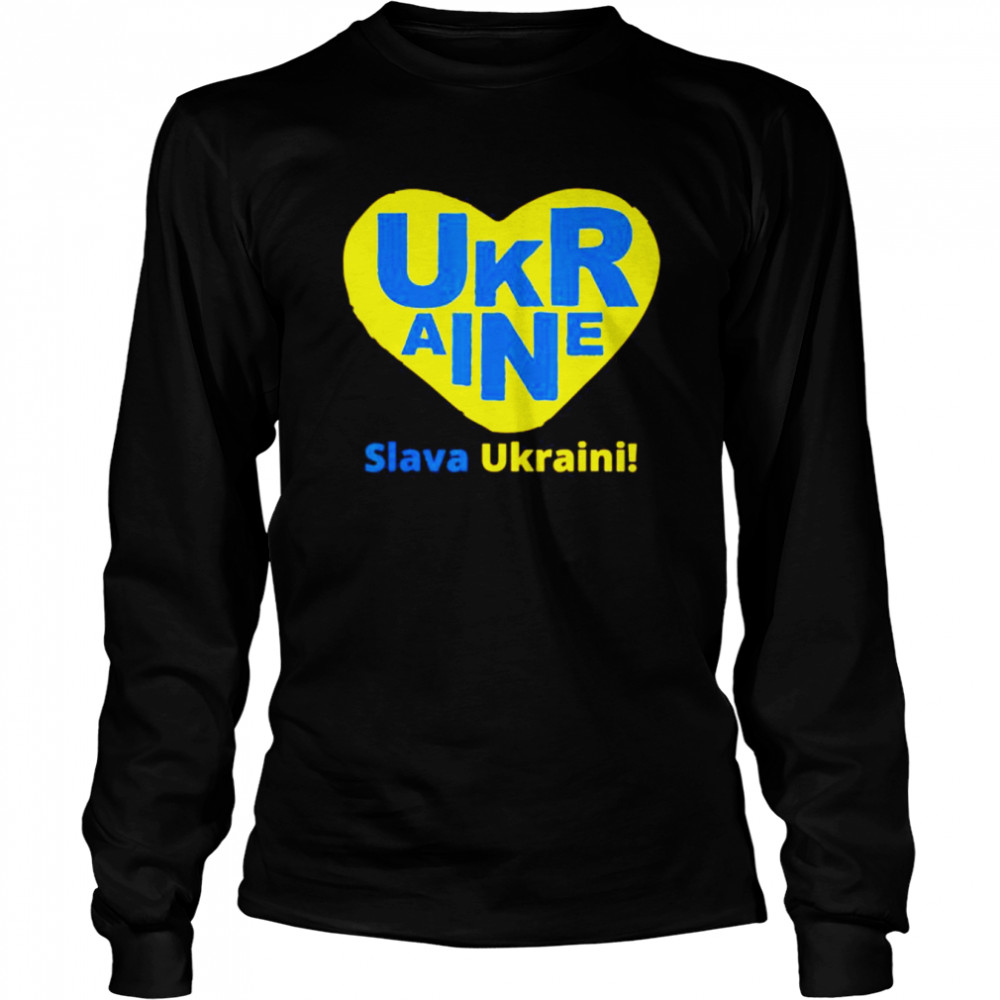 Support Ukraine Patriot I Stand With Ukraine Ukrainian Flag Love Ukraine T- Long Sleeved T-shirt