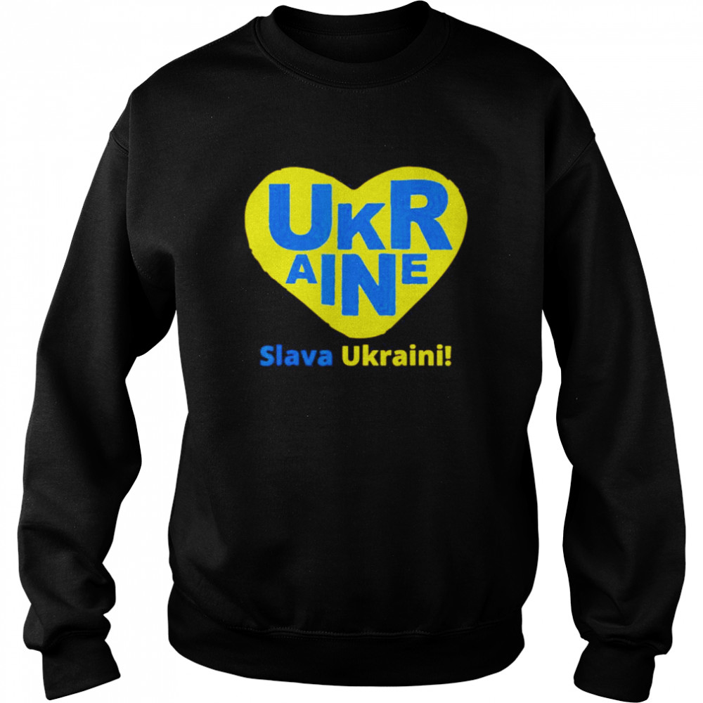 Support Ukraine Patriot I Stand With Ukraine Ukrainian Flag Love Ukraine T- Unisex Sweatshirt