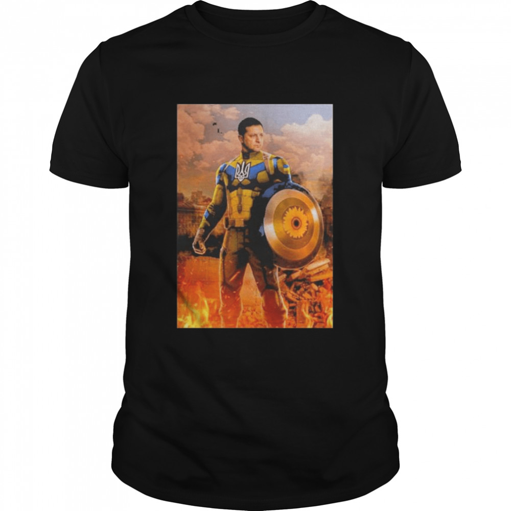 Captain Ukraine President Volodymyr Zelensky shirt