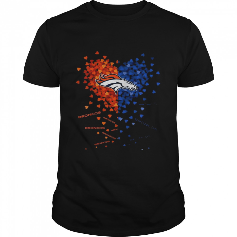 Denver Broncos logo Hearts 2022 shirt