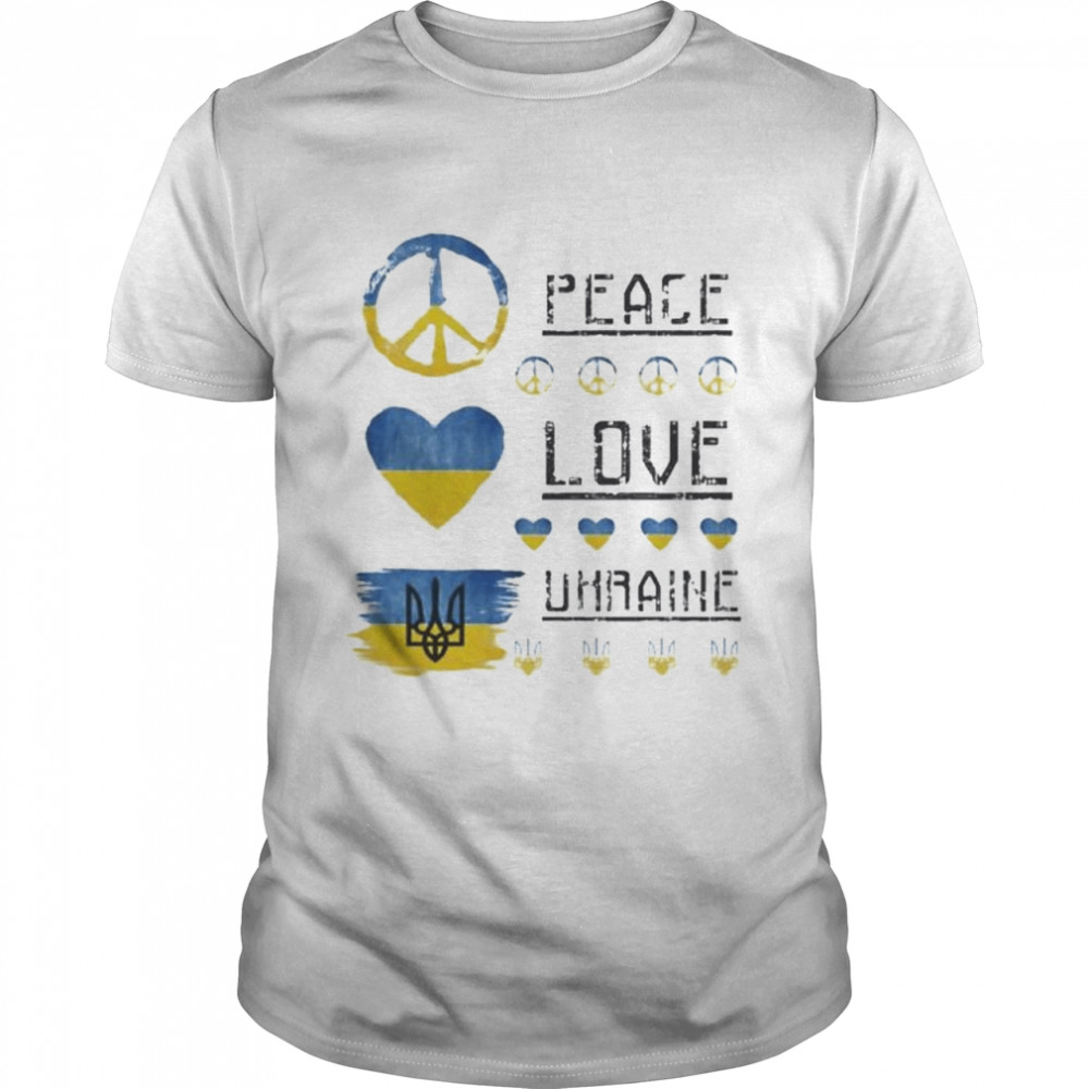 Peace Love Ukraine Shirt