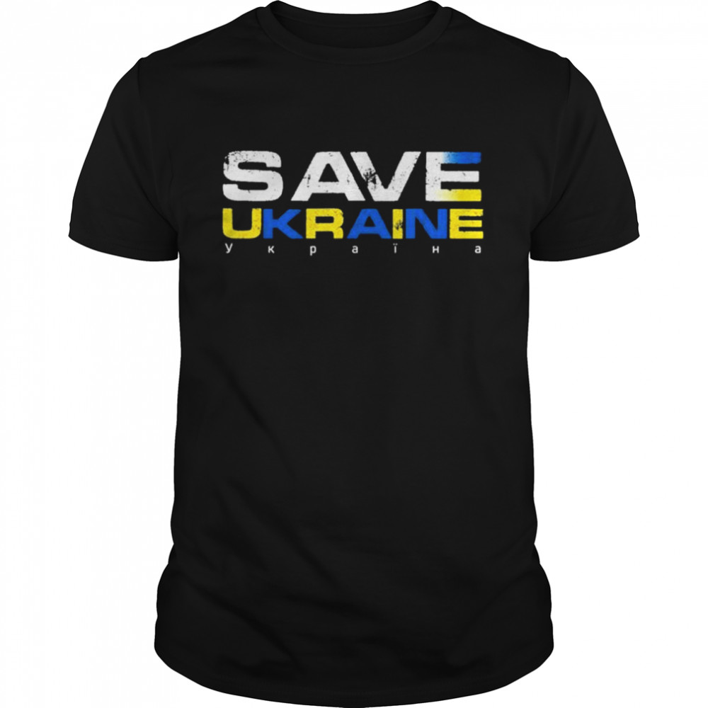 Save Ukraine Flag I Stand with Ukrainians Grown with Pride Love Ukraine shirt