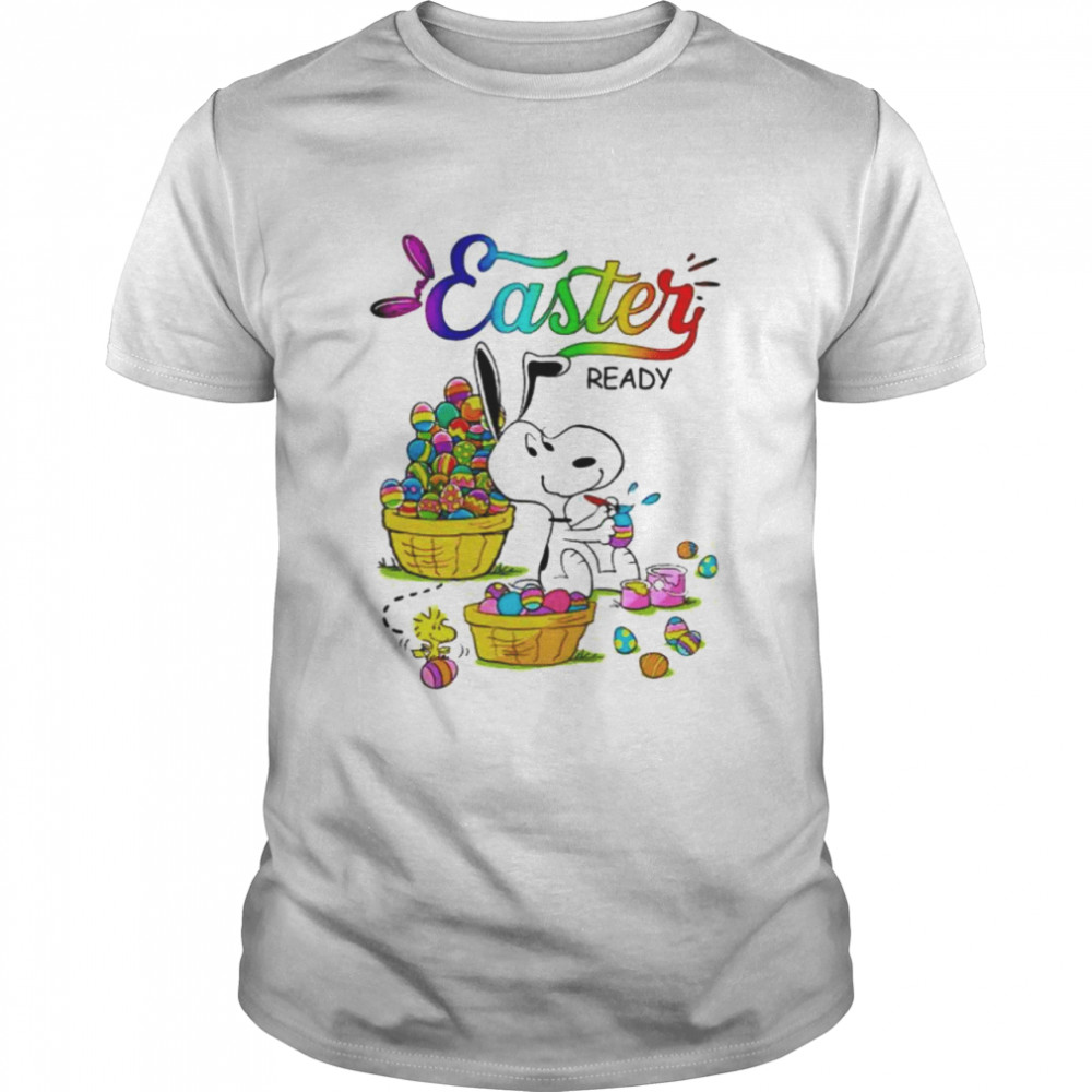 Snoopy and Woodstock easter ready shirt