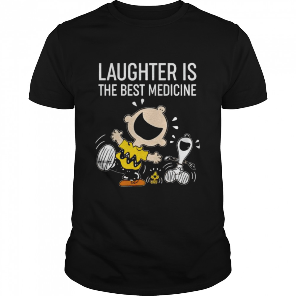 Snoopy Charlie Brown laughter is the best medicine shirt