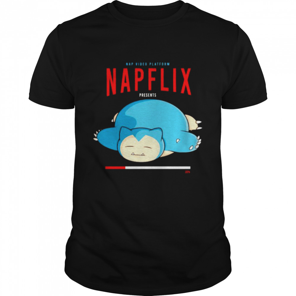 Snorlax nap video platform napflix presents shirt