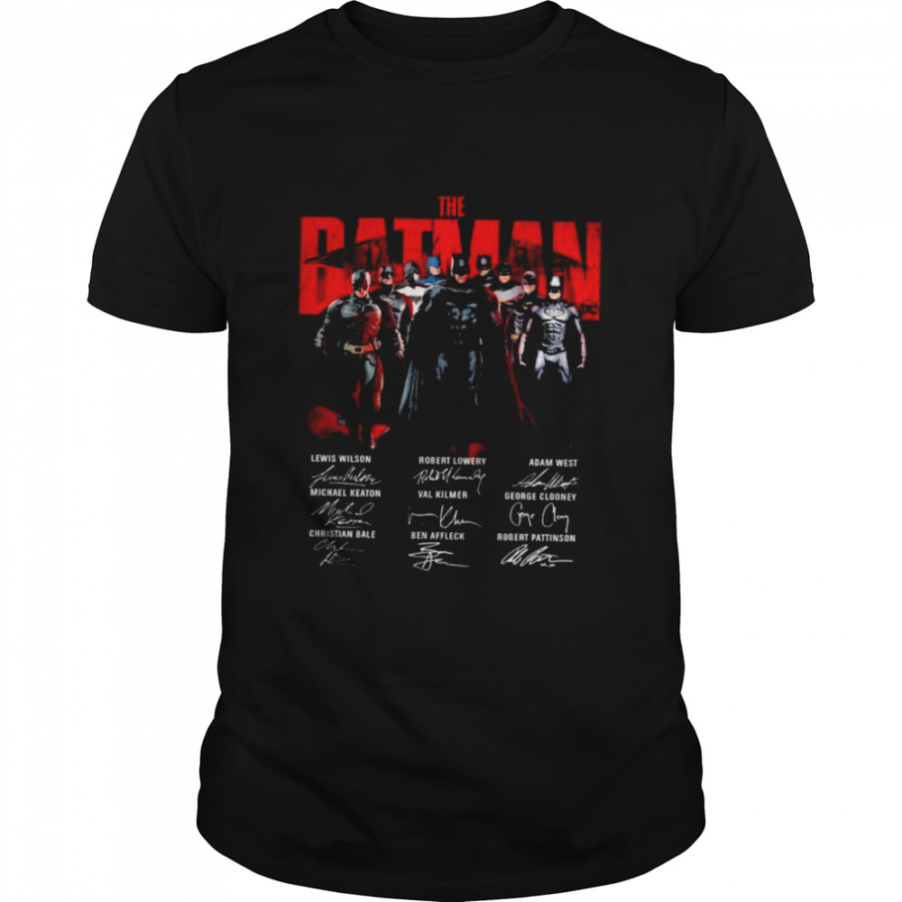 The Batman Signatures Lewis Wilson Robert Lowery T-Shirt