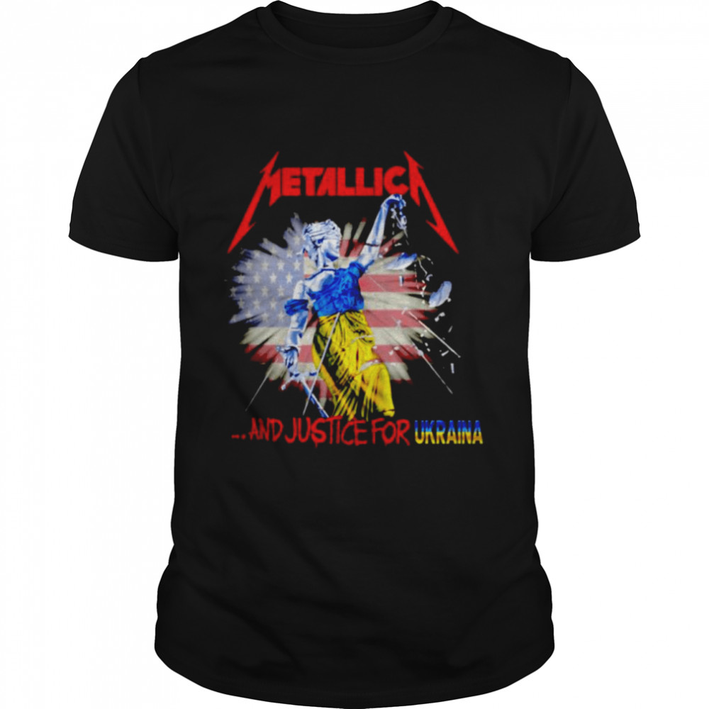 Metallica and justice for Ukraina shirt