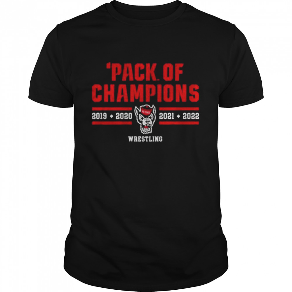 NC State Wrestling Pack of Champions shirt