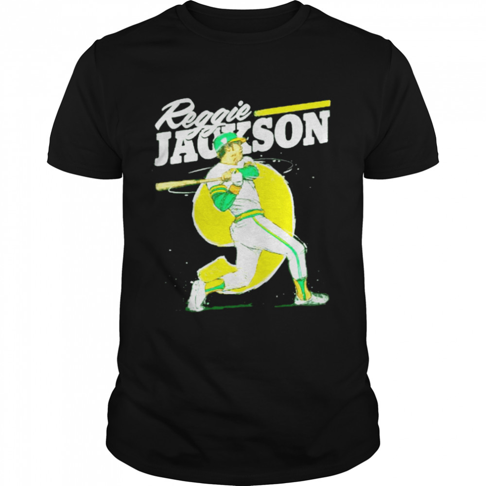 Oakland Throwback Reggie Jackson signature shirt