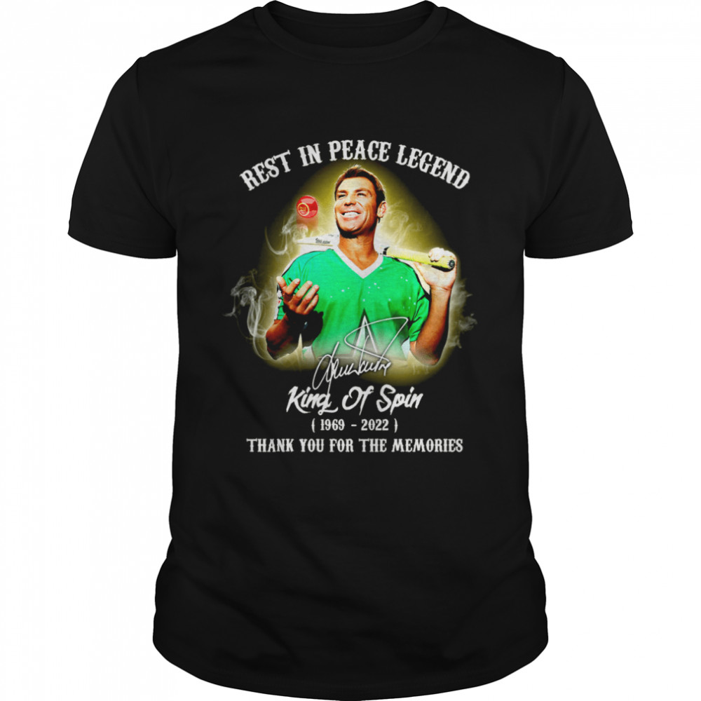 Rest in peace legend king of spin 1969-2022 thank you for the memories shirt