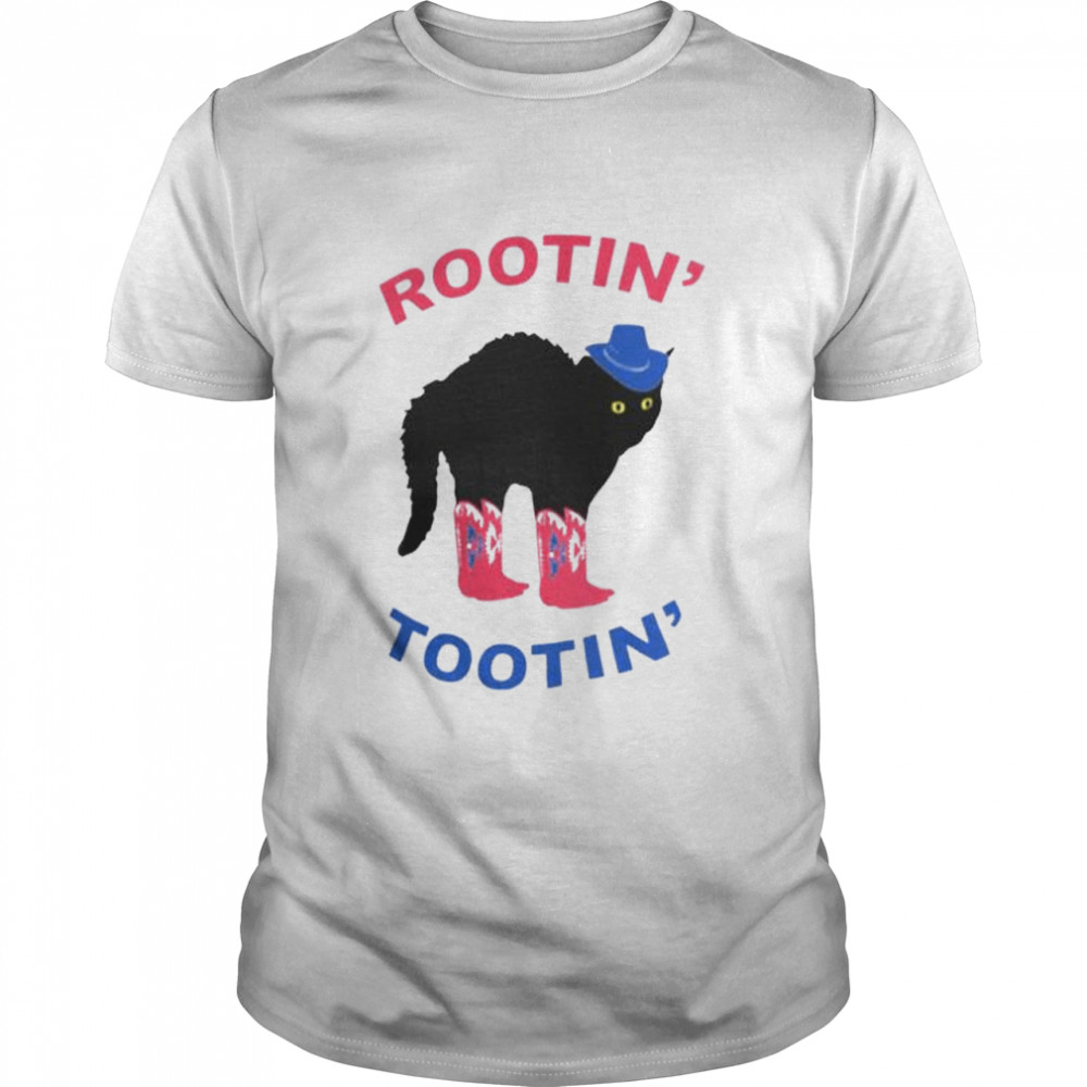 Rootin Tootin Cat Cowboy Cat Tee Shirt