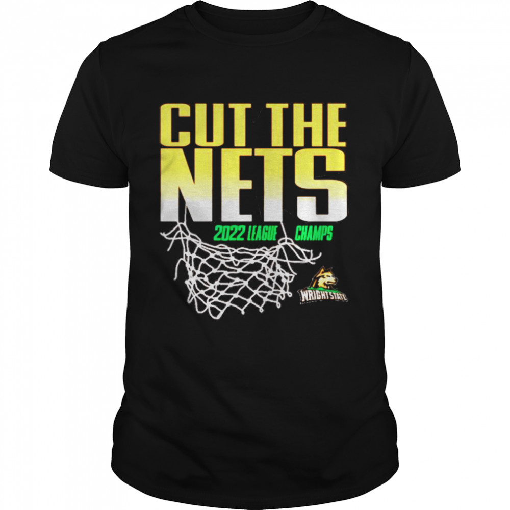 Wright State University cut the nets 2022 league champs shirt