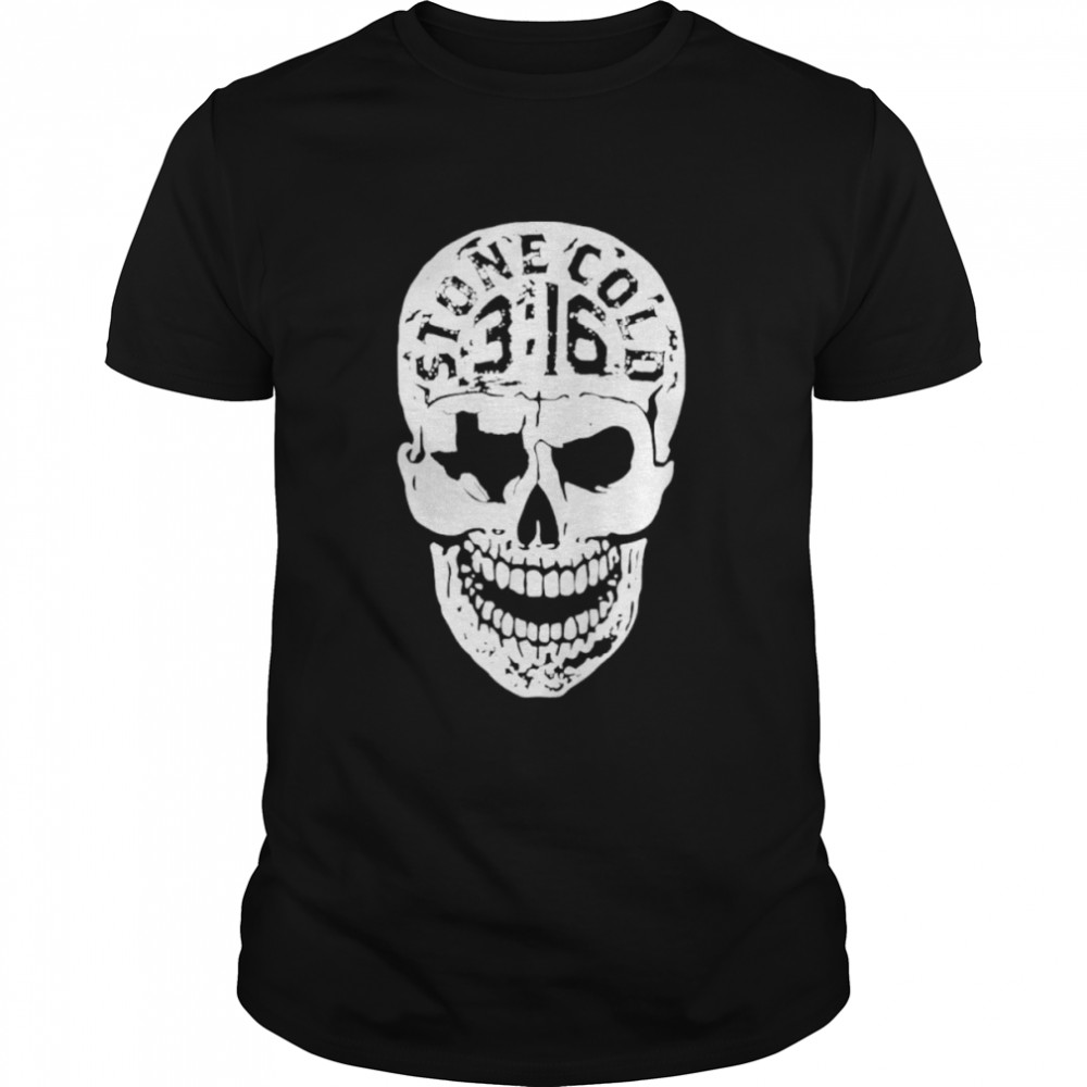 Wwe Stone Cold Steve Austin Texas Skull T-Shirt