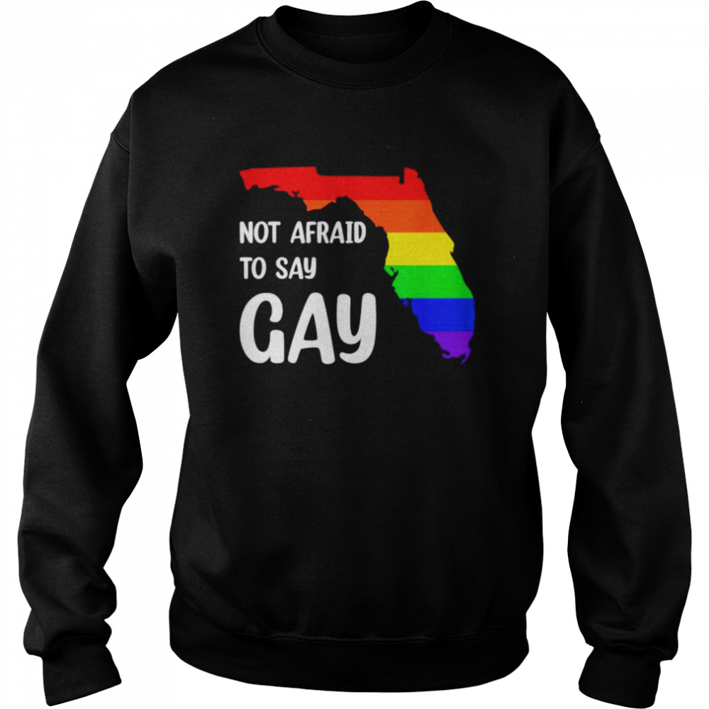 Florida not afraid to say gay shirt Unisex Sweatshirt