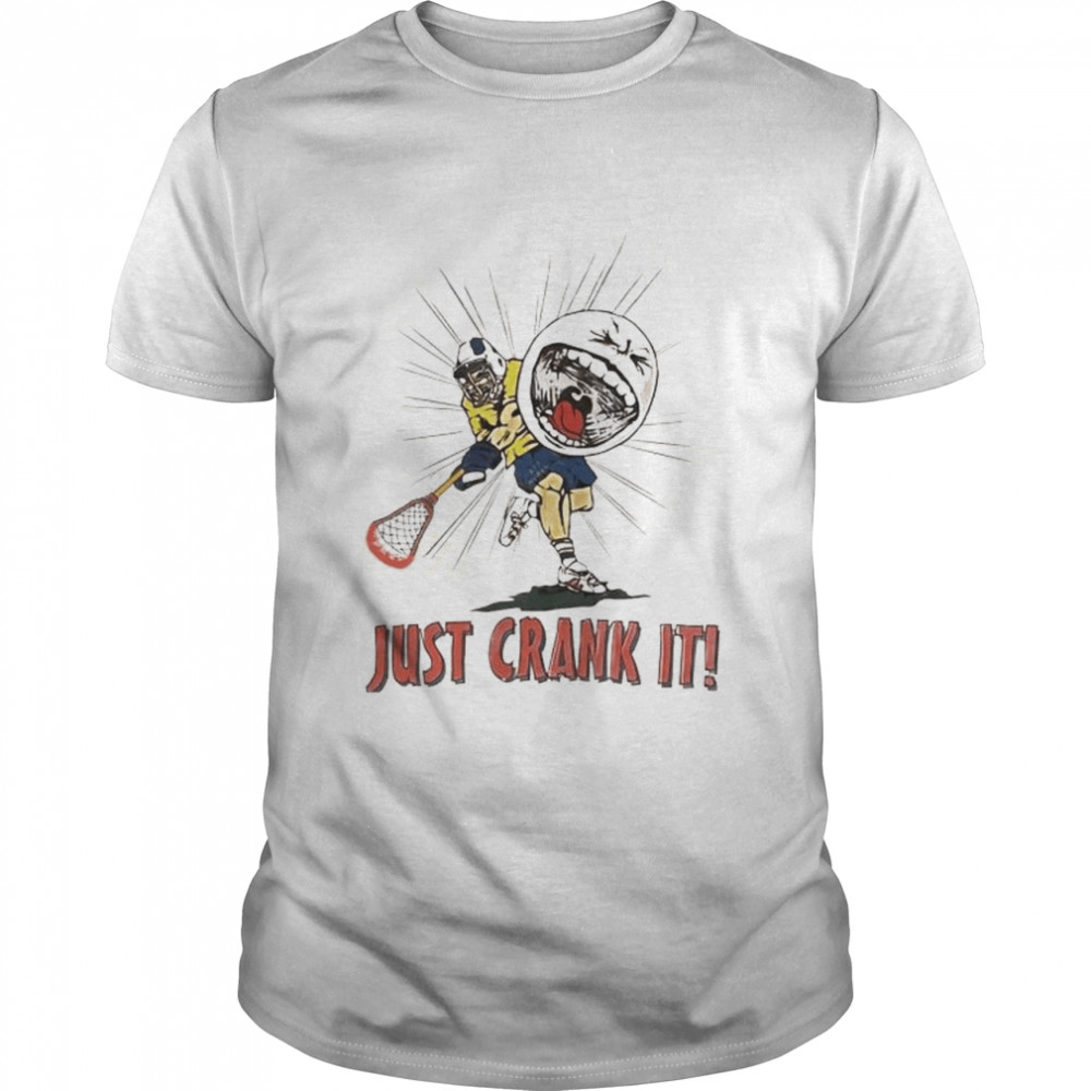 Just crank it baseball shirt