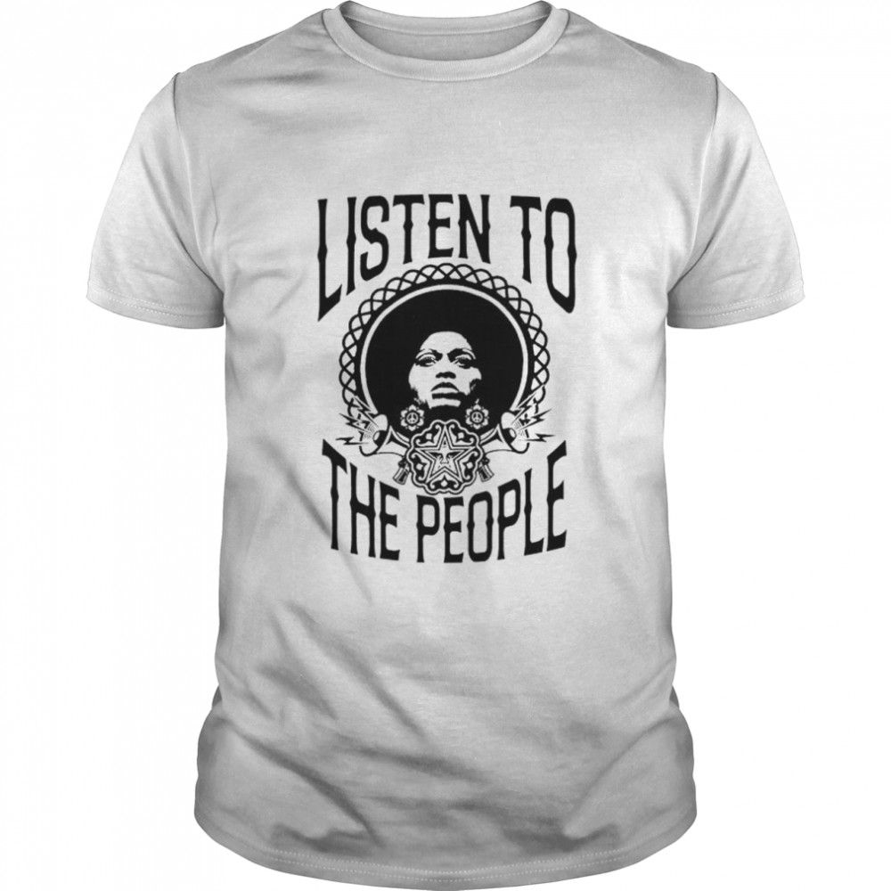 Obey listen to the people shirt