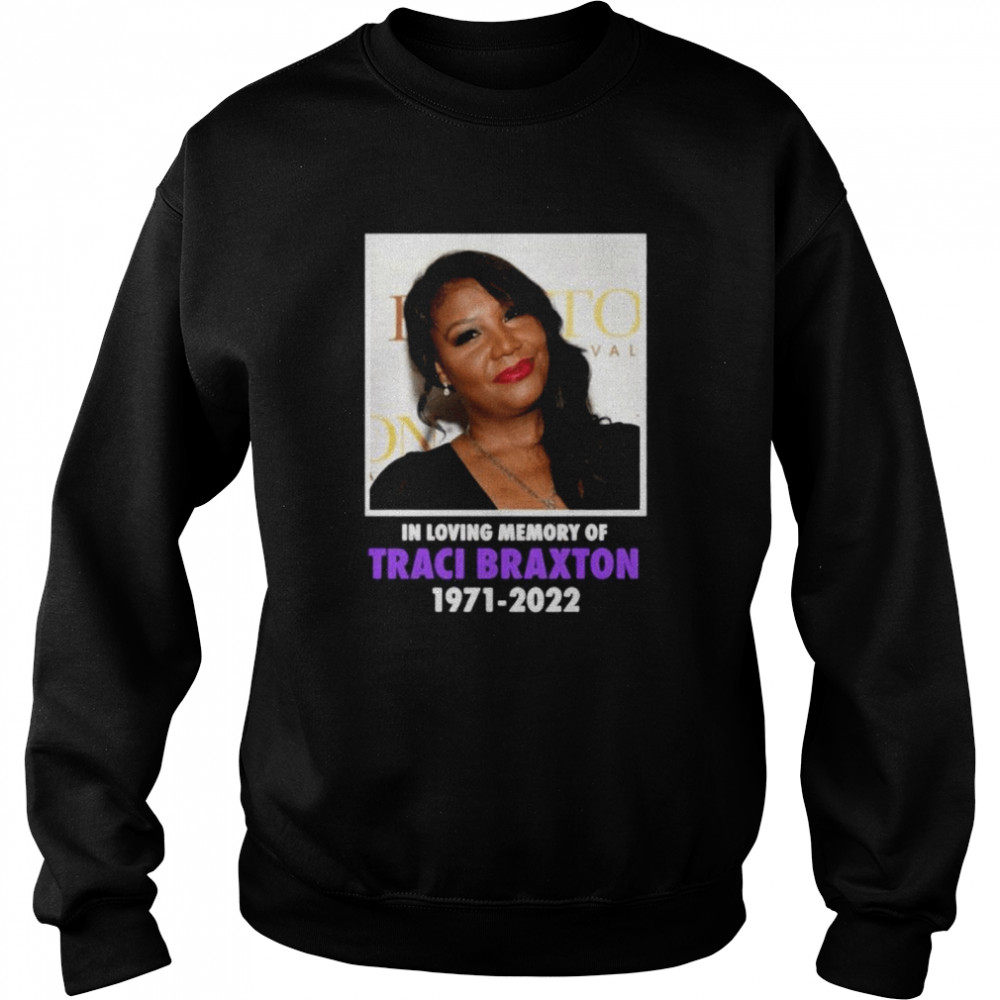 Rip In loving Memory Of Traci Braxton  Unisex Sweatshirt
