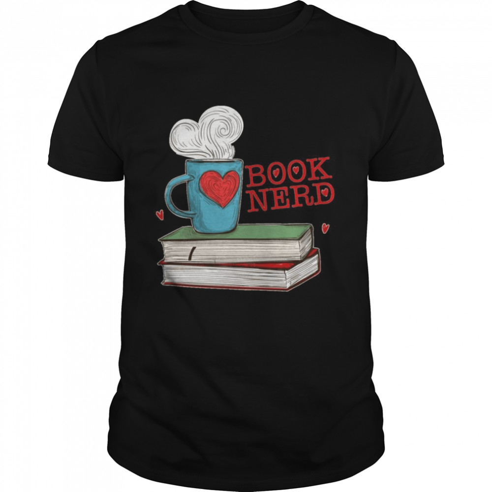 Book Nerd Coffee Sublimationsbuch und Kaffeeliebhaber Langarmshirt Shirt