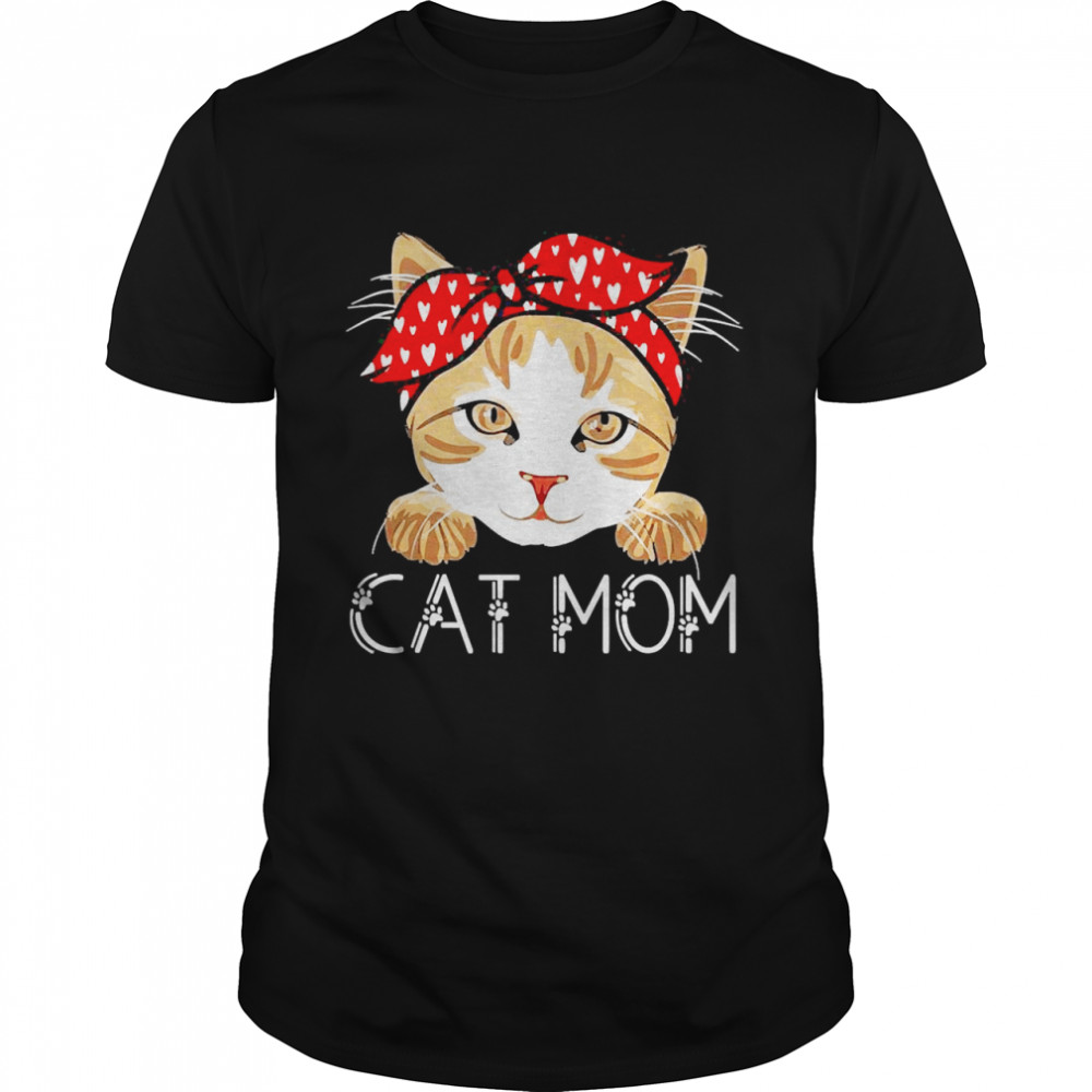 Cat Mom Fun Cat Paw Kitty Matching Family Mother’s Day Shirt