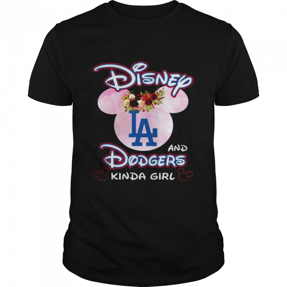 Disney and Los Angeles Dodgers kinda girl shirt