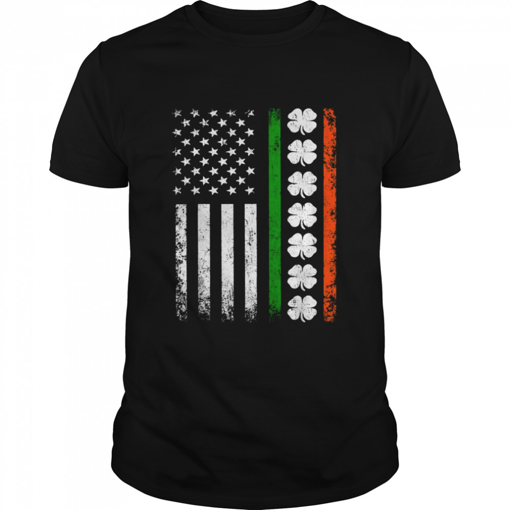 Irish American Flag Ireland Flag ST PATRICKS DAY Lucky Shirt