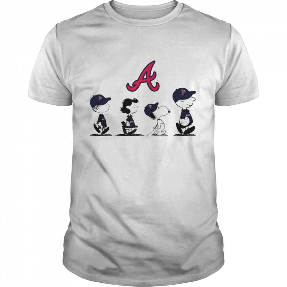 Peanuts characters Atlanta Braves shirt