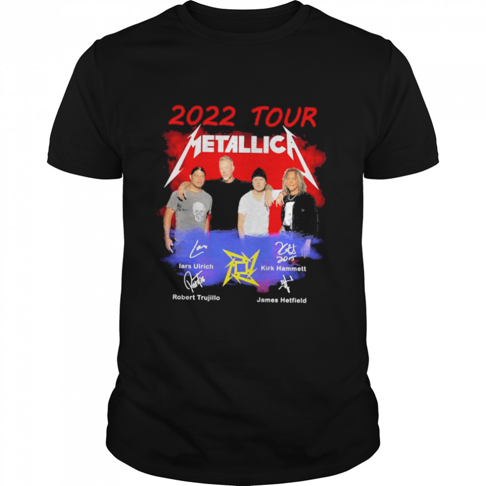 2022 Tour Metallica Band signatures shirt