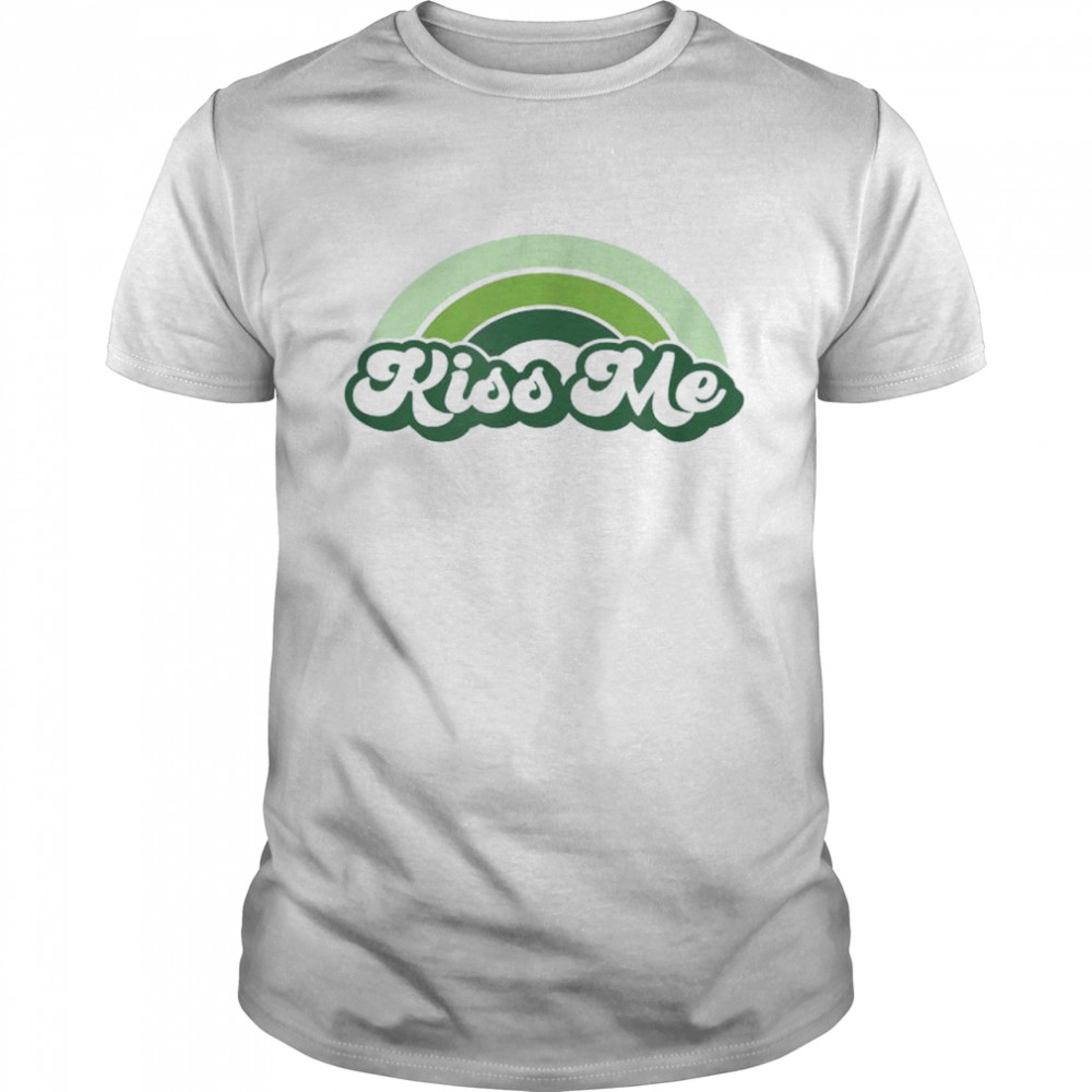 Cute St Patricks Day Kiss Me Rainbow Shirt