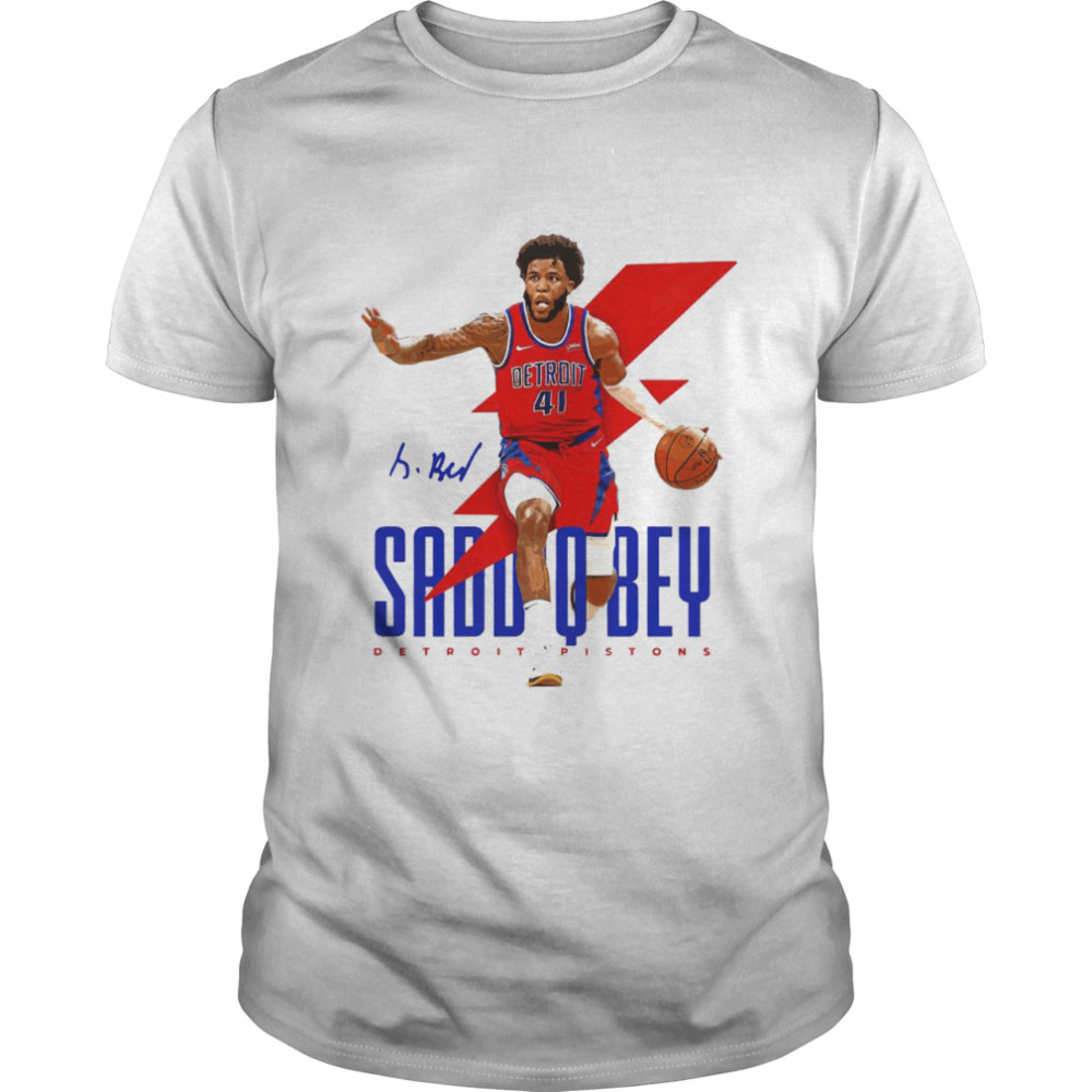 Detroit Pistons Saddiq Bey signature shirt