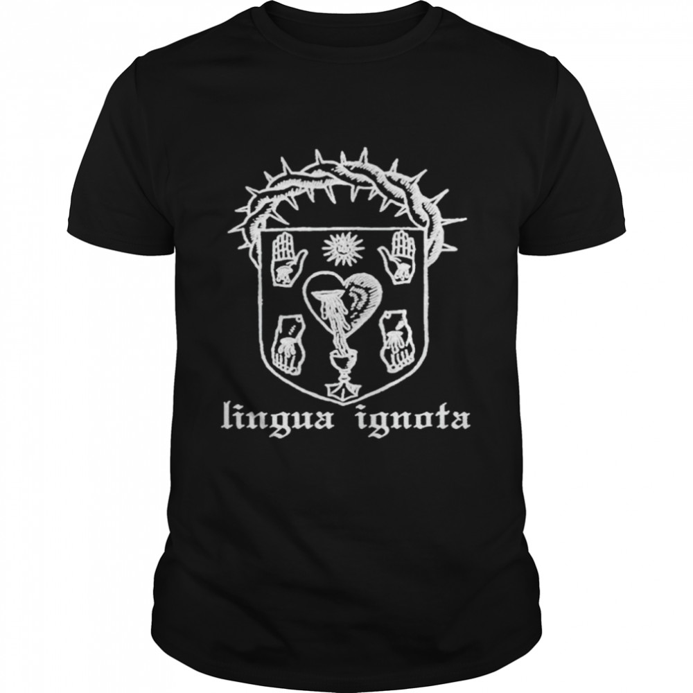 Evil greed lingua ignota shirt