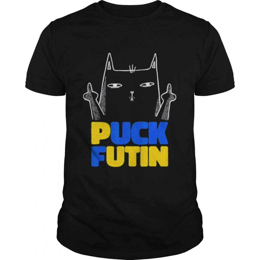 Puck Futin Stop War Stand With Ukraine Peace Cat shirt