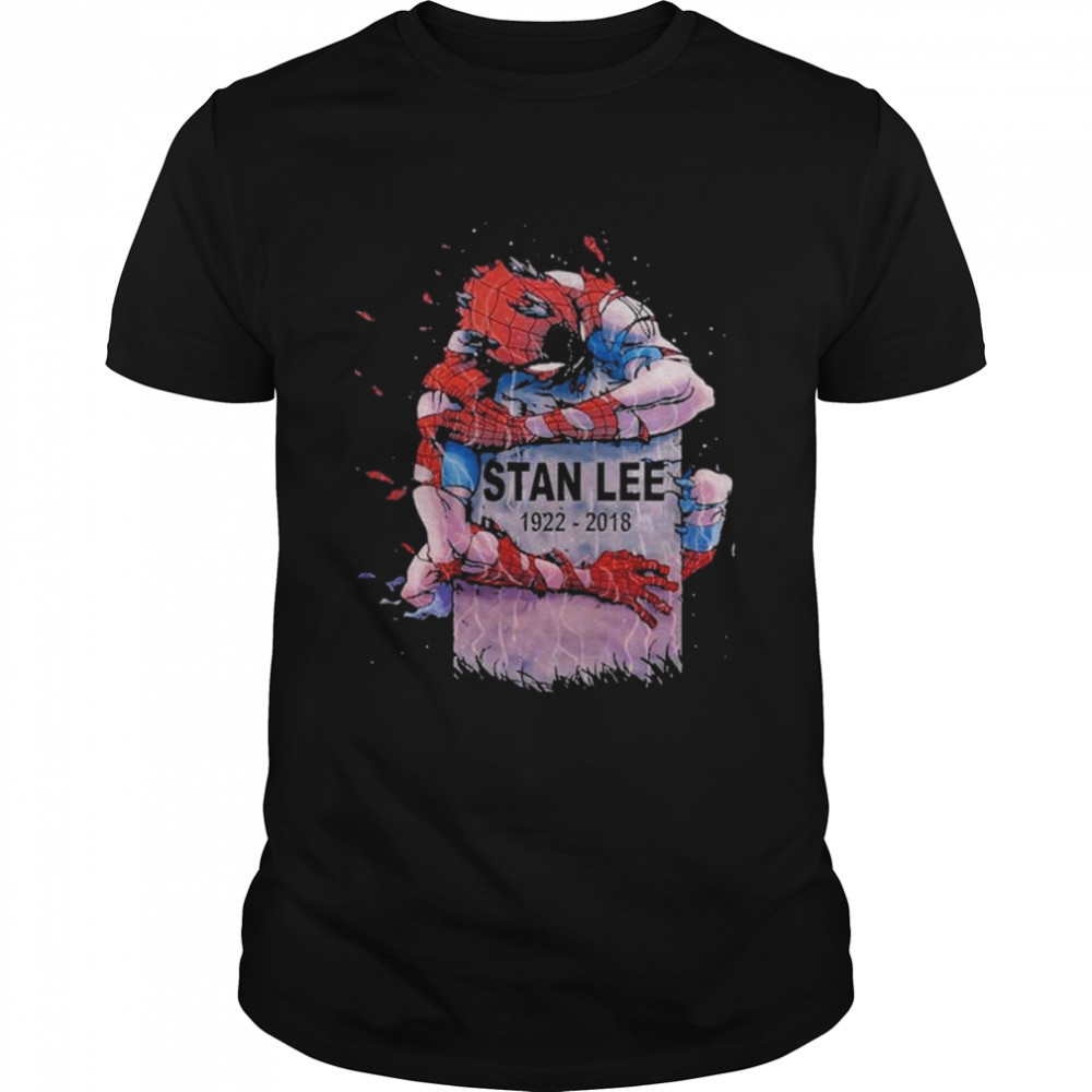 Spider Man hug Stan Lees grave shirt