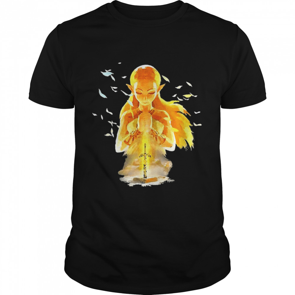 Zelda Breath Of The Wild Zelda Watercolor Portrait Shirt