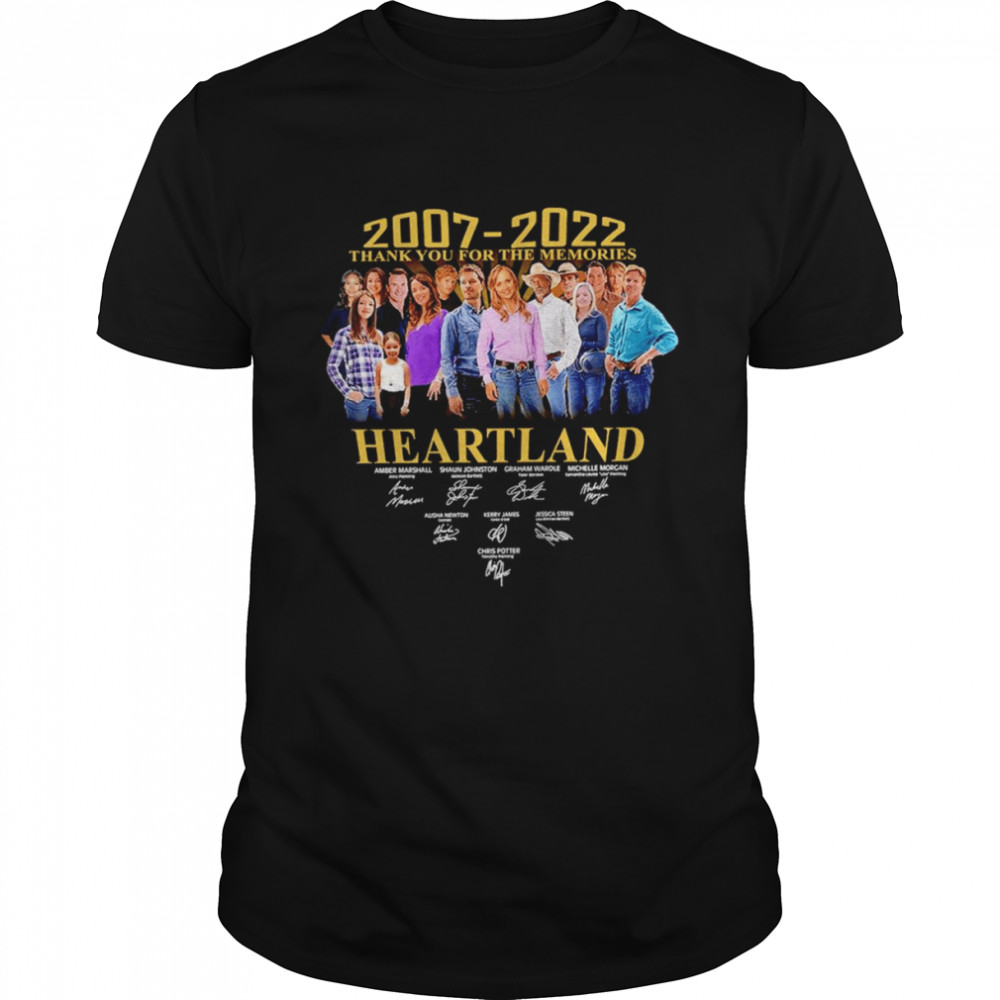 2007 2022 thank you for the memories Heartland signatures shirt