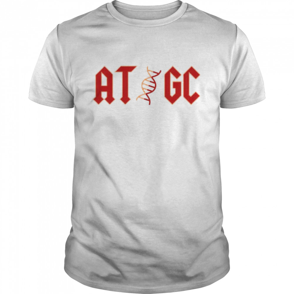 AT GC DNA AC DC shirt