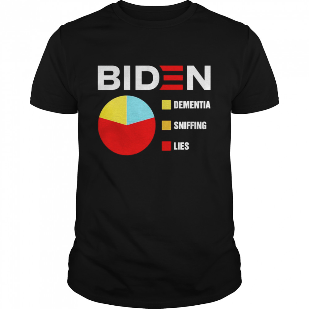 Biden dementia sniffing lies shirt