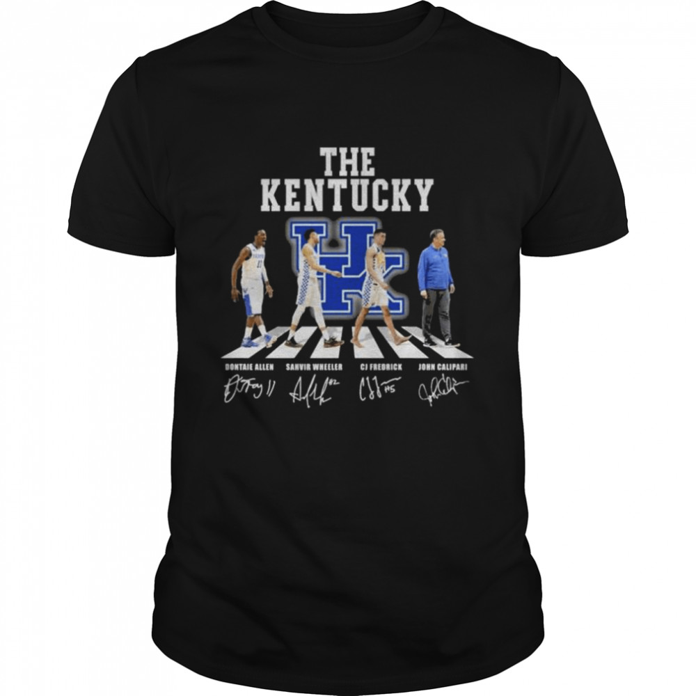 Kentucky Wildcats Abbey Road signatures shirt