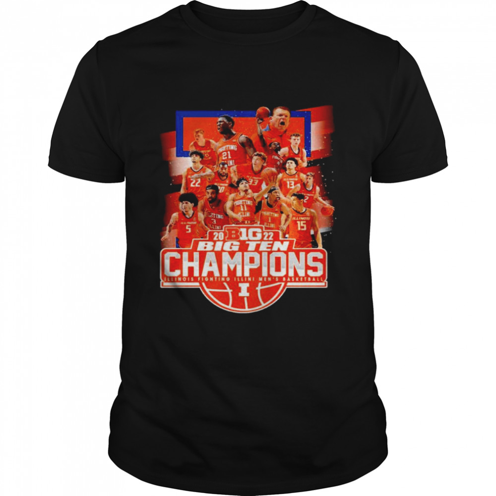 Men’s 2022 Big Ten Champions Illinois Fighting Illini Men’s Basketball shirt