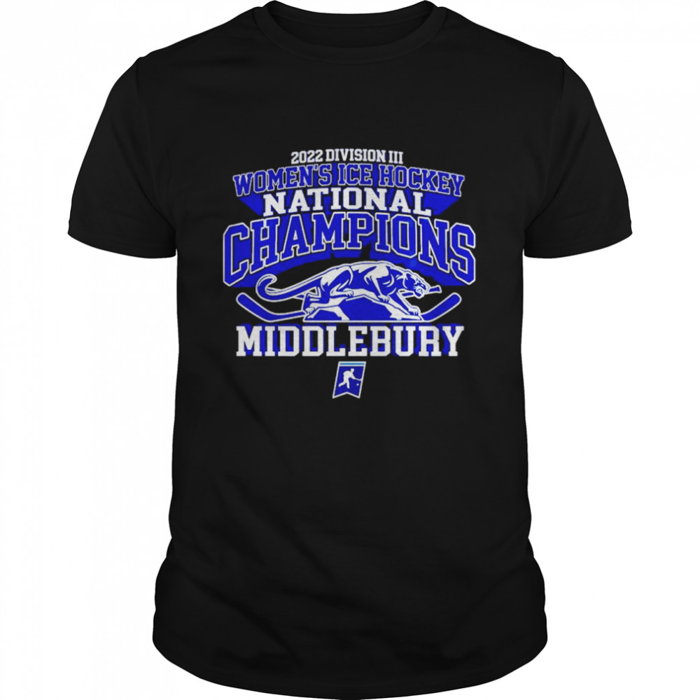 Middlebury 2022 division women’s ice hockey national champions shirt