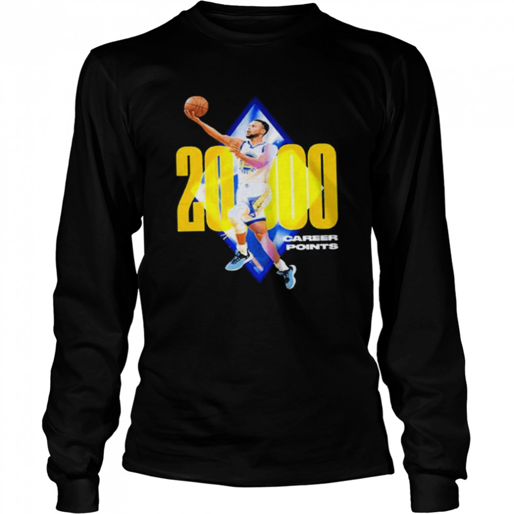 Stephen Curry 20000 Career Points Congratulation T- Long Sleeved T-shirt