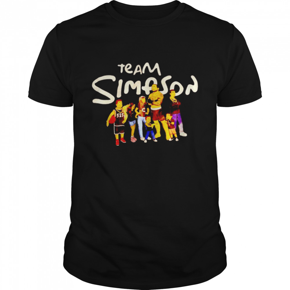 Team Simpson basketball shirt