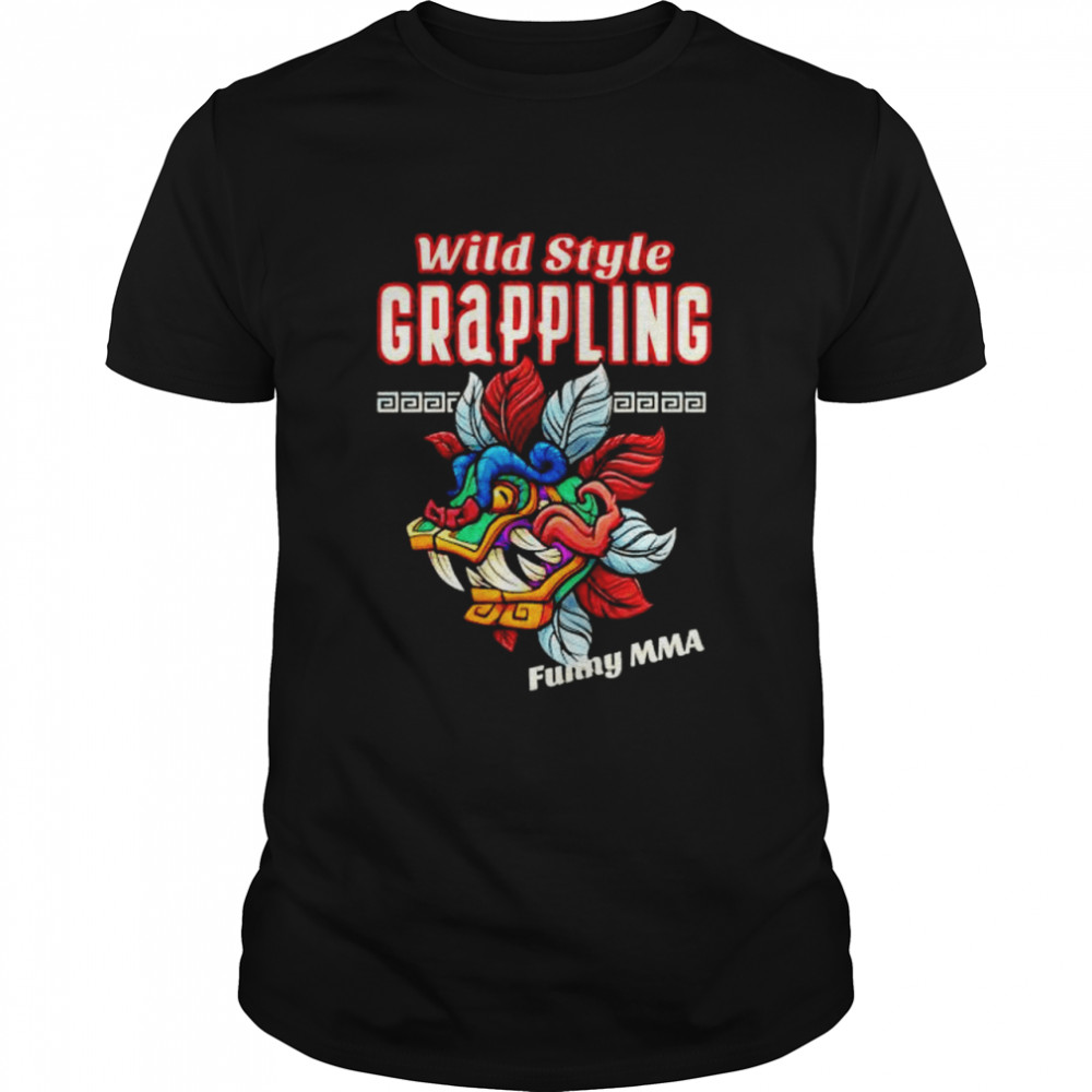 Wild Style Grappling Demon Mask shirt