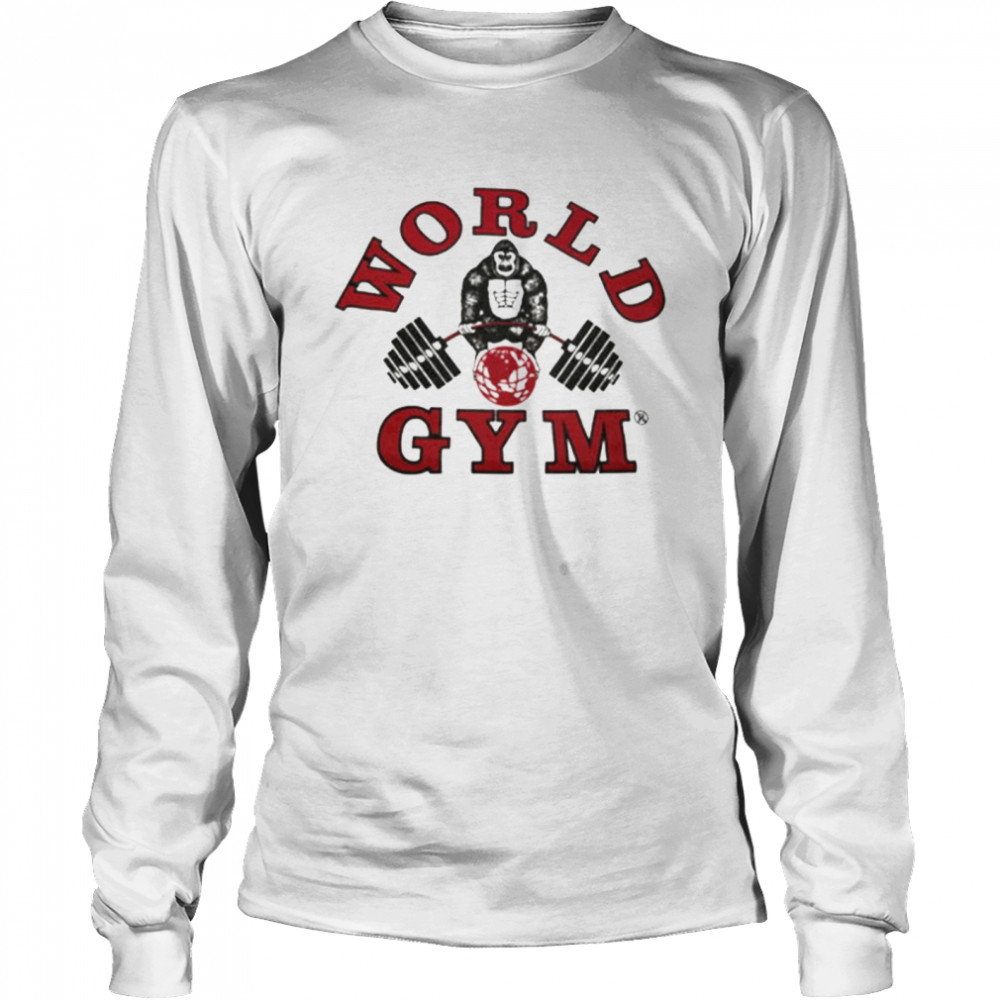 World Gym Gorilla Logo shirt Long Sleeved T-shirt