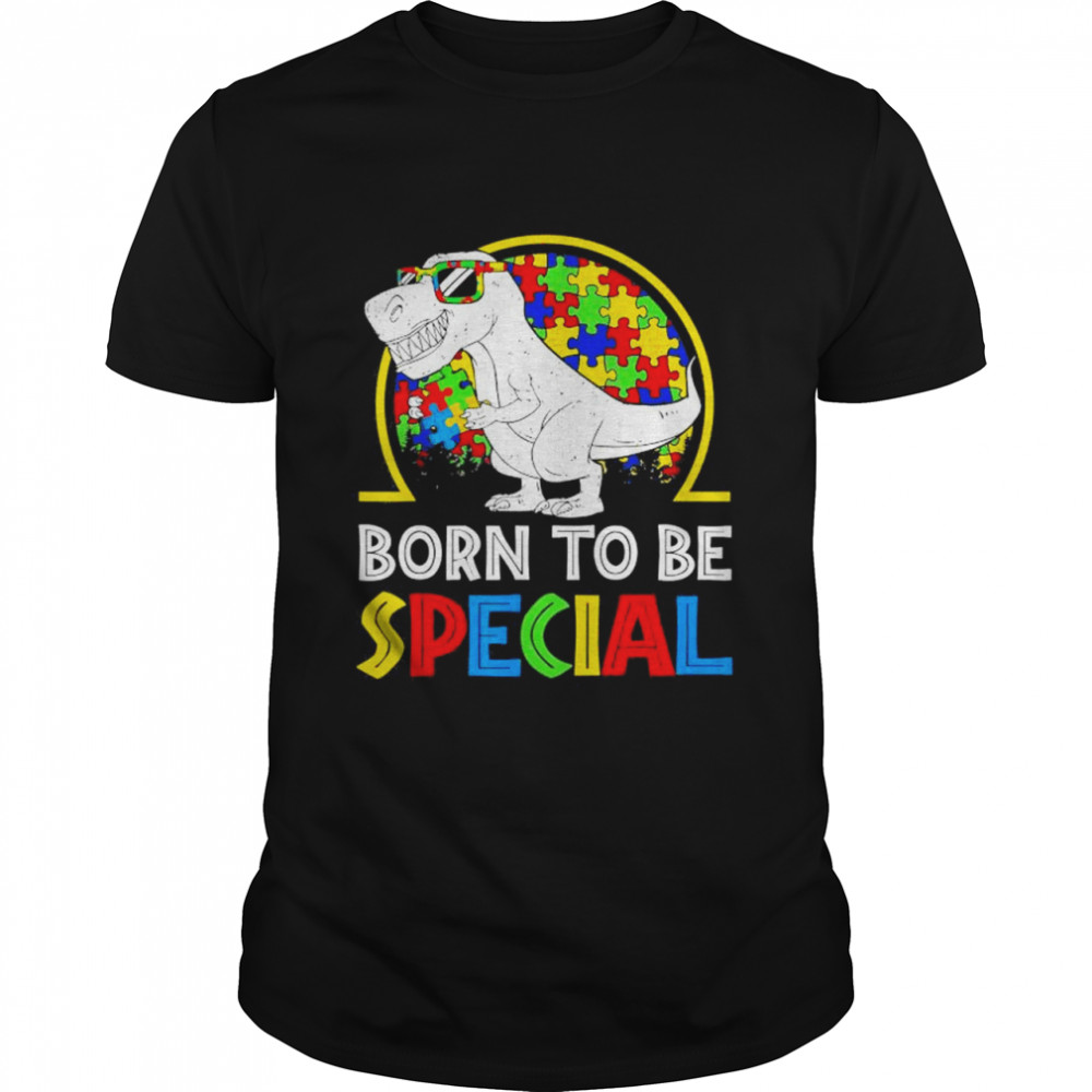 Autism Awareness Born Special Dinosaur T- Classic Men's T-shirt