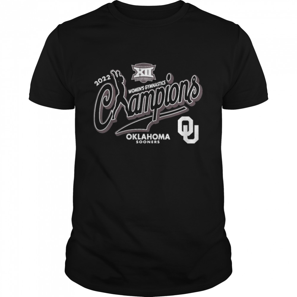 Best Oklahoma Sooners Blue 84 2022 Big 12 Women’s Gymnastics Conference Champions Event T-shirt