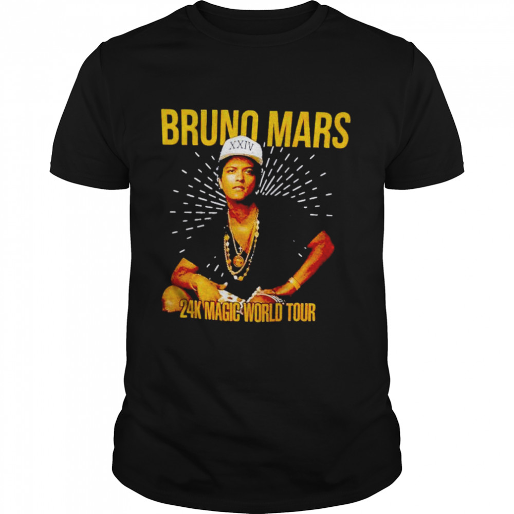 Bruno Mars 24k magic world tour shirt